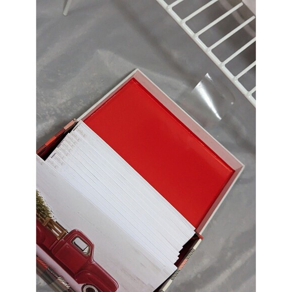 Classic Red Truck Christmas Cards - 12 Holiday Cards & 11 Envelopes -C R Gibson - Picture 6 of 9
